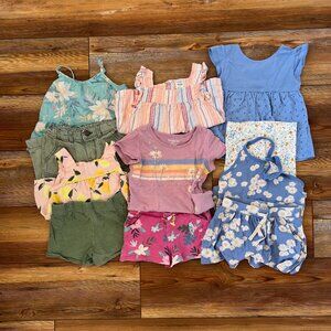 Lot of Toddler Girl Summer Clothing Size 4T (11 pieces)